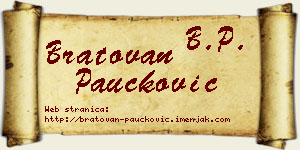 Bratovan Paučković vizit kartica